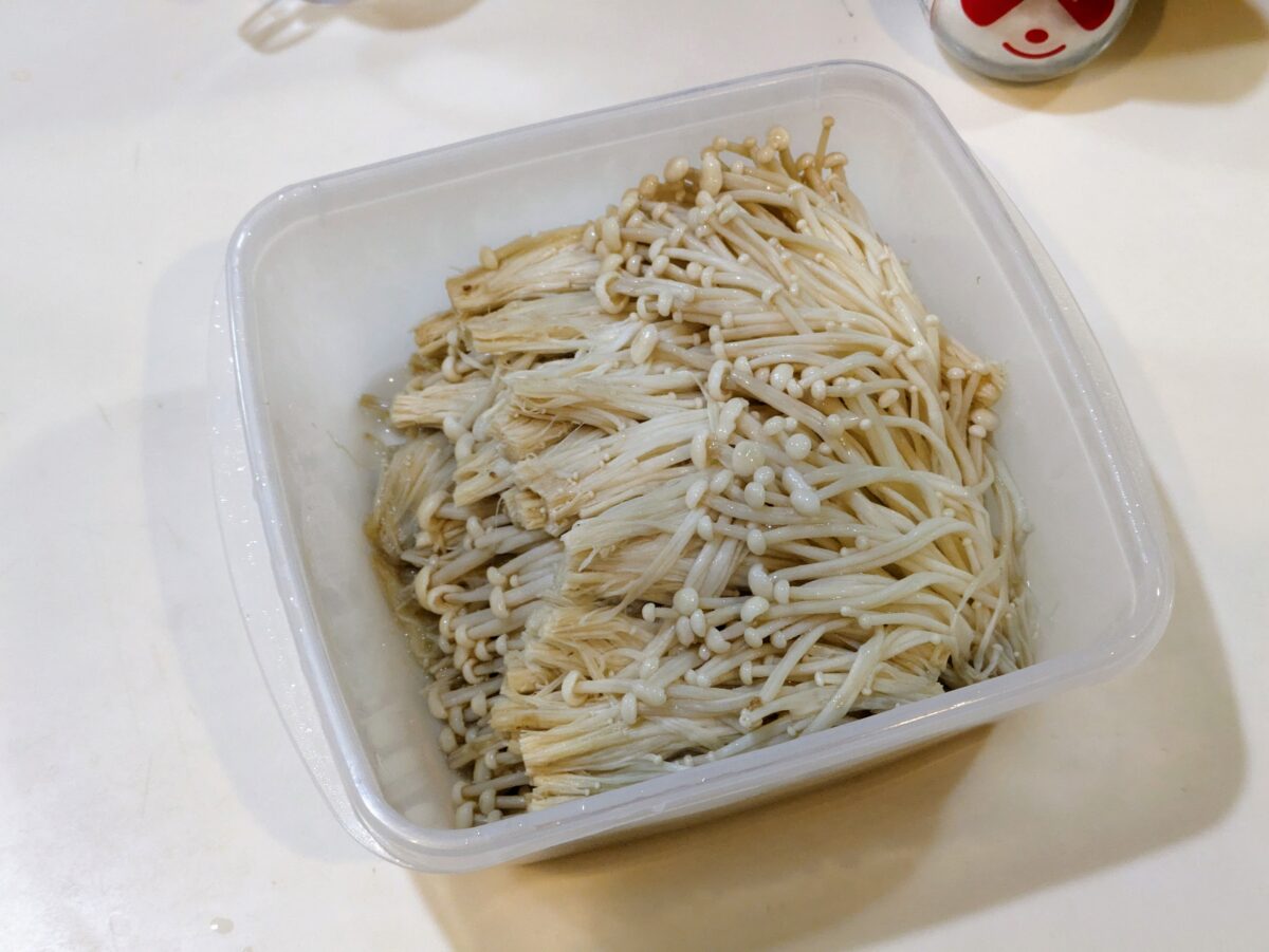 【クセになるやつ】やみつきえのき漬け リュウジのバズレシピメモ【作り方・コツ・感想】 It's a piece of cake